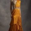Bhumika Sharma Yellow Ruffled Drape Sari Set -Inca Sales Store 911bs3 1