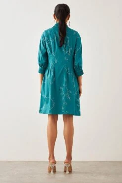 SNOB Teal Printed Lisa Dress 13 SNOB Teal Printed Lisa Dress -Inca Sales Store 91sn15 6
