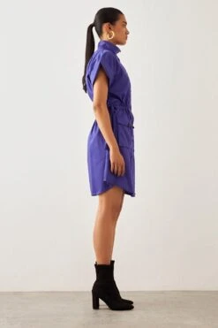 SNOB Purple High Collar Dress -Inca Sales Store 91sn22 3