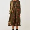 SNOB Lily Green Rumi Shirt Dress