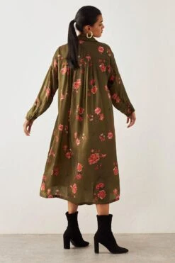 SNOB Lily Green Rumi Shirt Dress -Inca Sales Store 91sn58 4