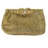 KOKOMMO Gold Hand Embellished Vicenza Clutch -Inca Sales Store 92kom11 1