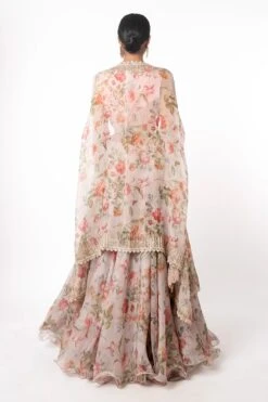 Anushree Reddy Floral Lehenga Set With Cape -Inca Sales Store 96ar4 4