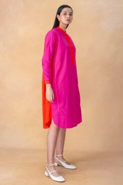 Bodice Pink Two Tone Shirt Dress -Inca Sales Store 9823be8 3