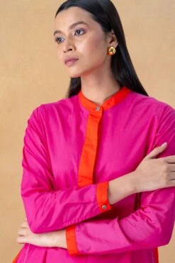 Bodice Pink Two Tone Shirt Dress -Inca Sales Store 9823be8 4