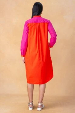 Bodice Pink Two Tone Shirt Dress -Inca Sales Store 9823be8 5