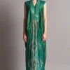 Amit Aggarwal Emerald Draped Jacket & Jumpsuit -Inca Sales Store aair 059 emr 1