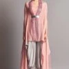 Amit Aggarwal Blush Cape With Draped Pants -Inca Sales Store aair 060 blsh 1