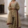Archana Jaju Olive Silk Sharara Set 1 Archana Jaju Olive Silk Sharara Set -Inca Sales Store aj re 25 1