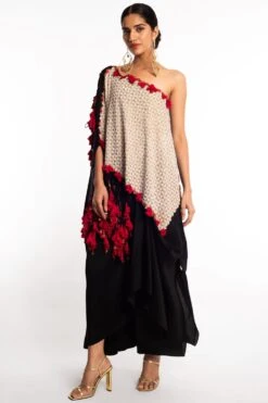 Anamika Khanna Black & White Embellished Tunic Set -Inca Sales Store ak090908 3