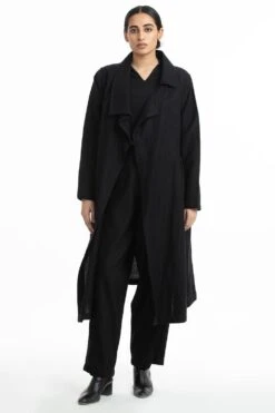 Akaaro Handwoven Jacket With Side Gathers