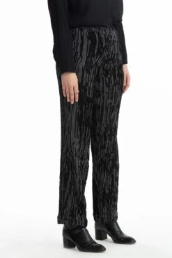 Akaaro Black Handwoven Merino Wool Trousers -Inca Sales Store akss4012 3