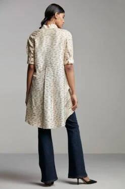 Alamelu Handloom Ikat Raw Silk Top -Inca Sales Store alme 008 3