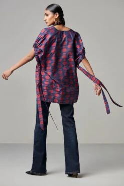 Alamelu Handwoven Silk Top -Inca Sales Store alme010 3