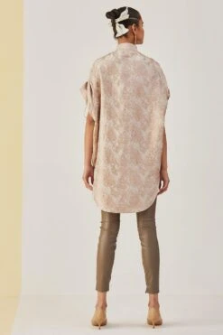 Alamelu Rose Gold Texture Printed Shirt -Inca Sales Store alme059 3