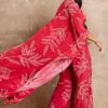 Arpita Mehta Red Leaf Printed Cape Set