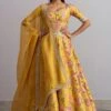 Anushree Reddy Mustard Floral Printed Lehenga Set -Inca Sales Store ar014 1