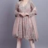 Asira Pink Net Embroidered Anarkali Set