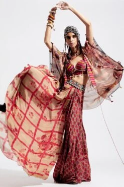 Aseem Kapoor Multi-colour Veni Jacket Set -Inca Sales Store aw21 ac jk 3 bl 5 sk 1 4