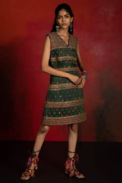 Sunira Designs Mirch Masala Brown Sheath Dress 8 Sunira Designs Mirch Masala Brown Sheath Dress -Inca Sales Store aw2115 2 1