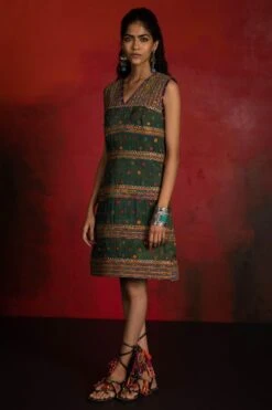 Sunira Designs Mirch Masala Brown Sheath Dress 9 Sunira Designs Mirch Masala Brown Sheath Dress -Inca Sales Store aw2115 3 1