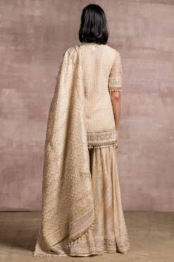 Tarun Tahiliani Ivory & Gold Kalidar Sharara Set -Inca Sales Store br awu pkz sha 1 cw 01 3
