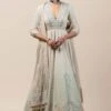 Tarun Tahiliani Mint Kalidar Anarkali With Embroidery Details