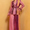 Nikita Mhaisalkar Berry Stroke Print Sheeted Pant Suit 1 Nikita Mhaisalkar Berry Stroke Print Sheeted Pant Suit -Inca Sales Store ca trs22 058 1