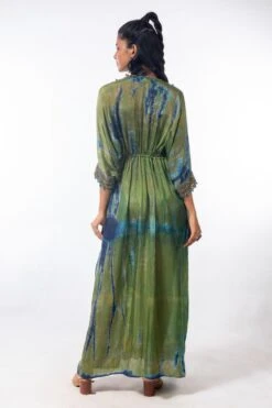 CAPISVIRLEO Moss Green Embellished Kaftan 9 CAPISVIRLEO Moss Green Embellished Kaftan -Inca Sales Store capo12 4