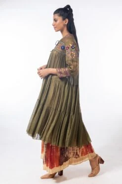 CAPISVIRLEO Moss Green Kurta -Inca Sales Store capo4 3