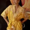 Chandrima Yellow Tie Dye Playsuit 2 Chandrima Yellow Tie Dye Playsuit -Inca Sales Store ch1130 1