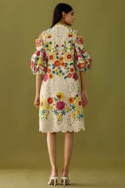 Chandrima Ivory Floral Jacket -Inca Sales Store ch1213 3