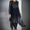 Rohit Gandhi + Rahul Khanna Asymmetric Sequined Kurta