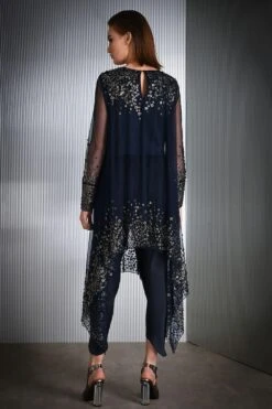 Rohit Gandhi + Rahul Khanna Asymmetric Sequined Kurta 9 Rohit Gandhi + Rahul Khanna Asymmetric Sequined Kurta -Inca Sales Store ckd304 4