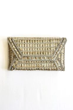 KOKOMMO Silver Como Clutch