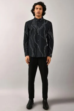 Countrymade Black Printed Shirt