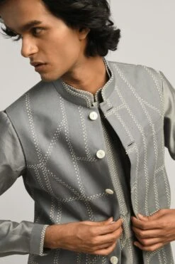 Countrymade Fuselage Hand Embroidered Grey Bundi 11 Countrymade Fuselage Hand Embroidered Grey Bundi -Inca Sales Store cm ctd bd 01 4