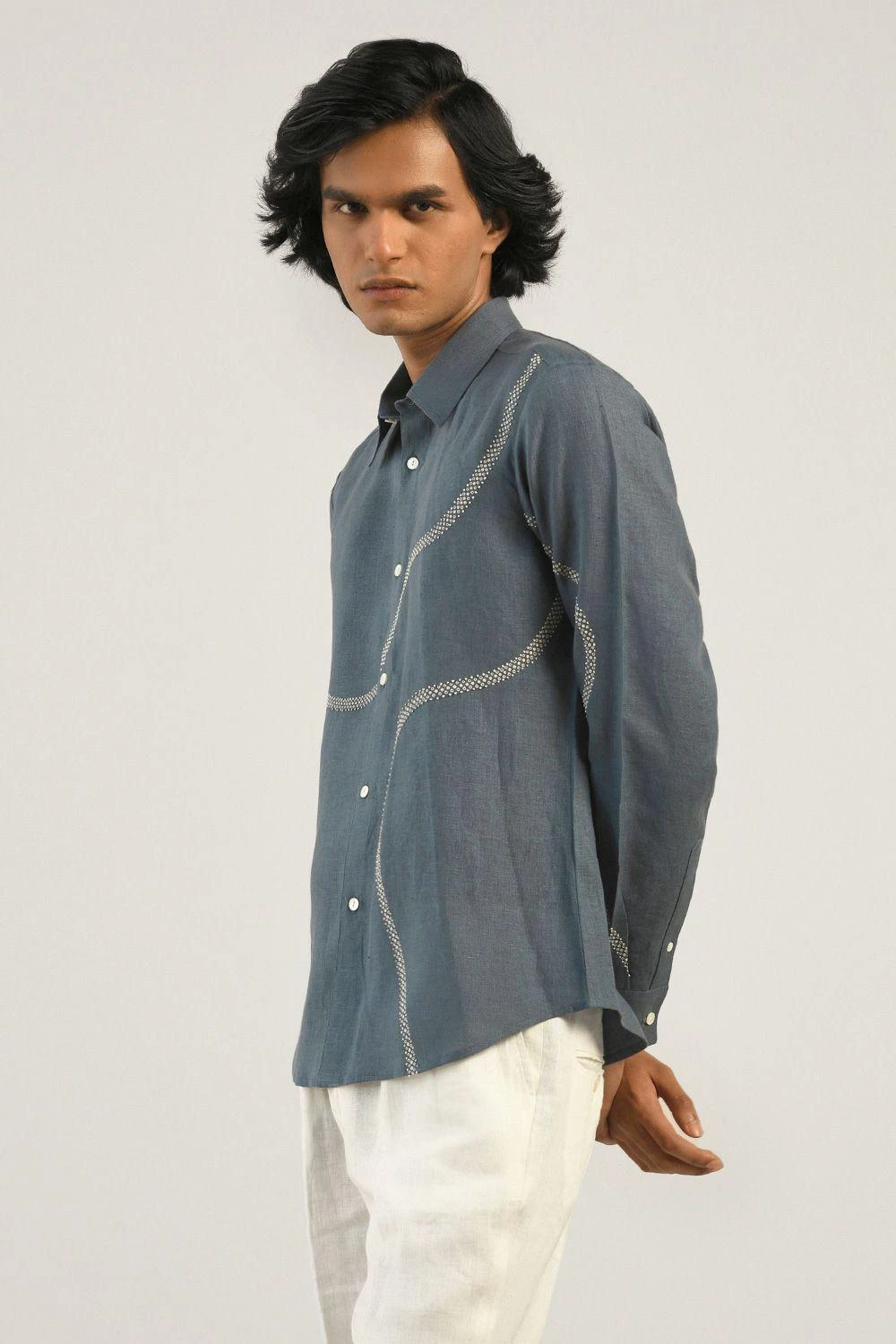 Countrymade Steel Blue Coil Shirt 4 Countrymade Steel Blue Coil Shirt - Image 2