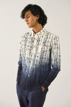 Countrymade Ombre Printed Linen Shirt -Inca Sales Store cm ctd sh 18 2