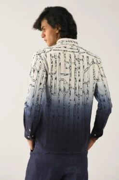 Countrymade Ombre Printed Linen Shirt -Inca Sales Store cm ctd sh 18 5