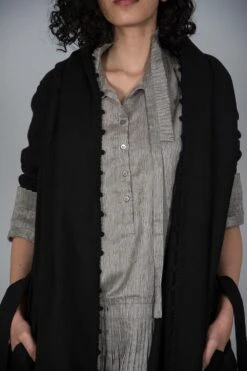 SWGT Black Wrap Crochet Cape -Inca Sales Store cp11 3