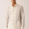 Dhruv Vaish Cream Handloom Cotton Shirt