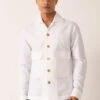 Dhruv Vaish White Flap Pocket Shirt -Inca Sales Store d06c0141c 1