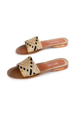 Inochhi Braided Leather Flats -Inca Sales Store d101beige 2