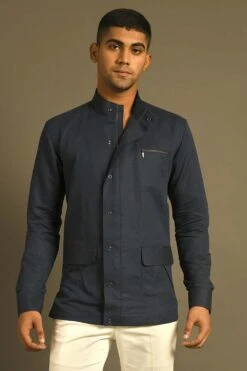 Dhruv Vaish Shirt With Zipper And Snap Buttons