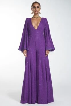 Itrh Purple Crystal Jumpsuit