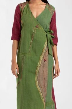 Medha Colour Blocked Wrap Dress 13 Medha Colour Blocked Wrap Dress -Inca Sales Store dr s21 gpp 5 1