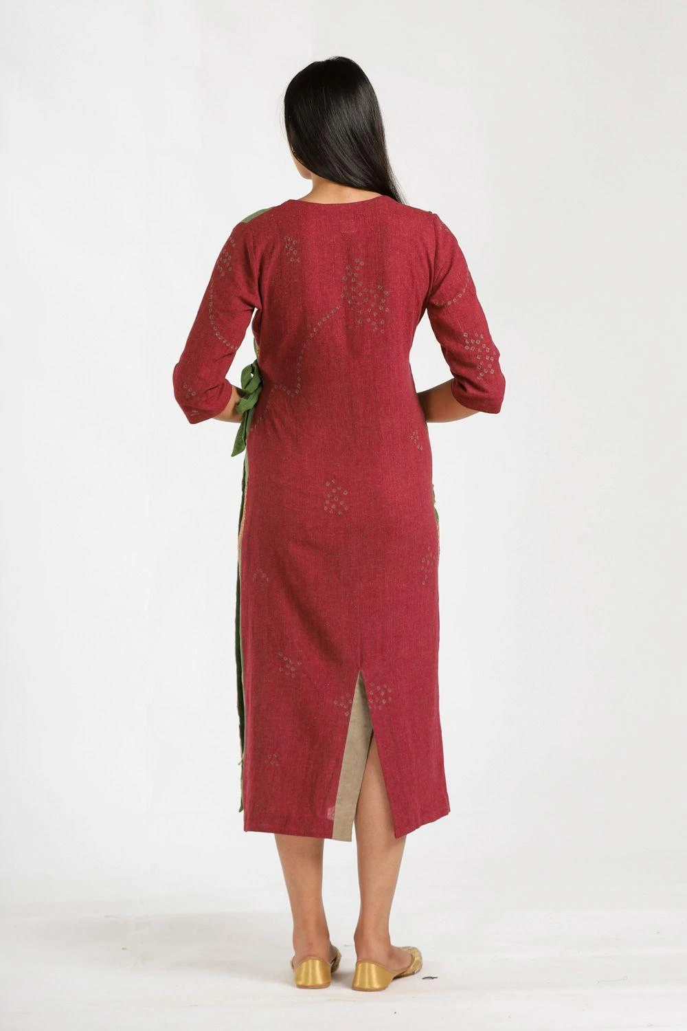 Medha Colour Blocked Wrap Dress 9 Medha Colour Blocked Wrap Dress - Image 7