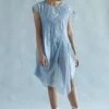 SWGT Blue Pintuck Sculpted Dress