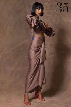 En Inde Blue & Silver Threaded Necklace With Steel Pendant -Inca Sales Store ei12052 3